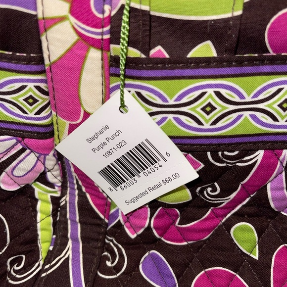 Vera Bradley Stephanie bag in Purple Punch. - Picture 2 of 6